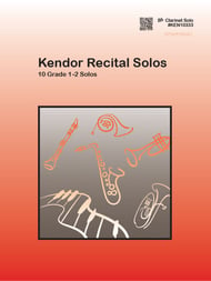 KENDOR RECITAL SOLOS CLARINET SOLO Book with Online Audio cover Thumbnail